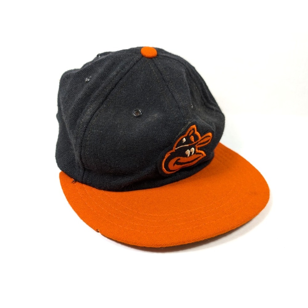 READ 1970s Vintage Baltimore Orioles Hat Union Made Wool? MLB Orange Black